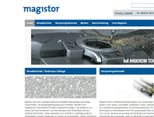 Tablet Screenshot of magistor.nl